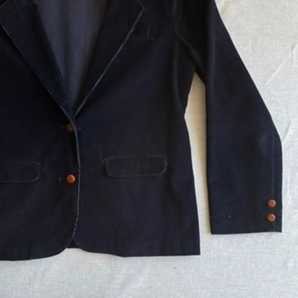 Vintage Wrangler Misses Blazer Size 18 Womens Corduroy Brown Buttons - Picture 4 of 12